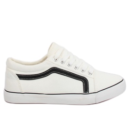 Baskets femme blanches BL117P Blanc