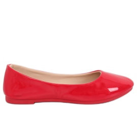 Ballerines femme rouges JX76P Rouge