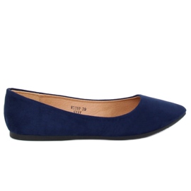Ballerines amande bleu marine bouts WD39P Navy Ballerines amande bleu marine bouts WD39P Navy