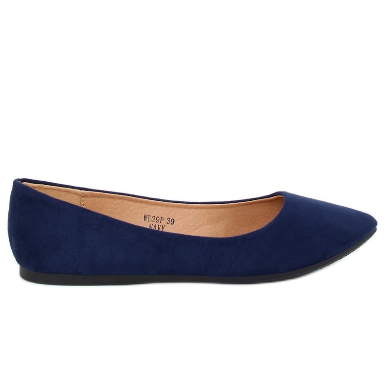 Ballerines amande bleu marine bouts WD39P Navy