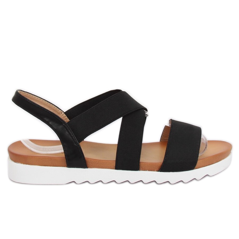 Sandales noires pour femmes P0P1268-16 Noir le noir