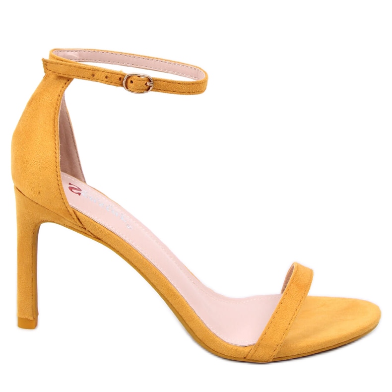 Sandales jaunes sur talon haut NF-31P Jaune