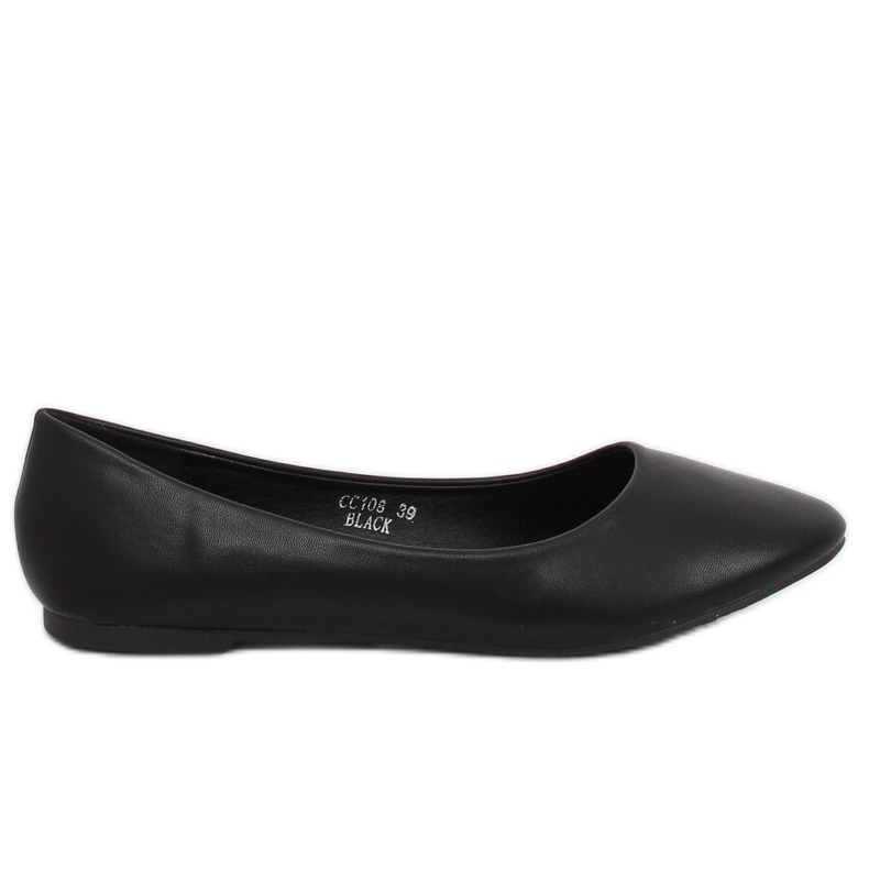 Noir CC108 Ballerines noires pour femme le noir Noir CC108 Ballerines noires pour femme le noir