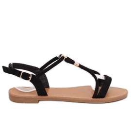 Sandales femme noires L520 Noir