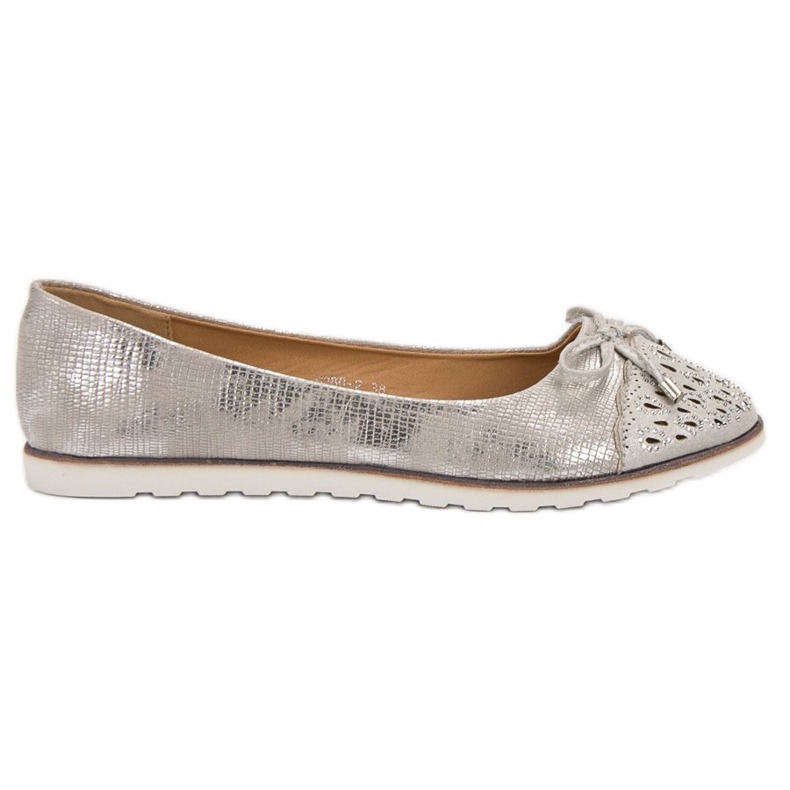 SHELOVET Ballerines décontractées gris