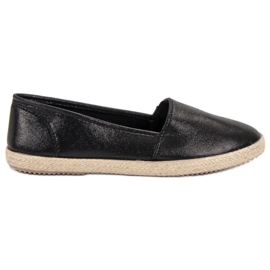 SHELOVET Slipons brillants noir
