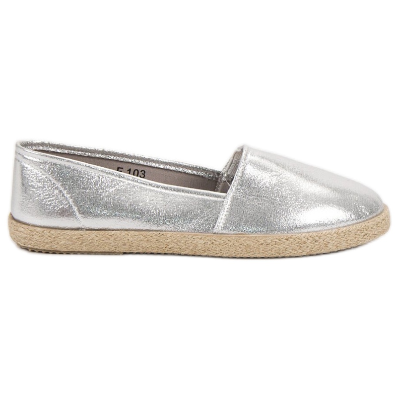 SHELOVET Slipons brillants gris