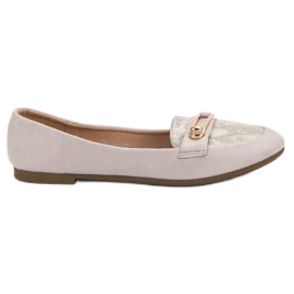 Top Shoes Ballerines élégantes gris Top Shoes Ballerines élégantes gris