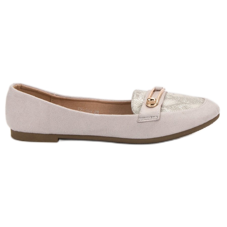 Top Shoes Ballerines élégantes gris