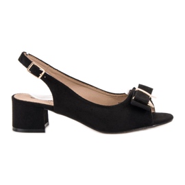 Evento Sandales élégantes à talons hauts noir