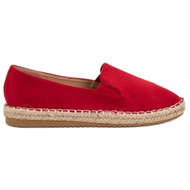 Primavera Espadrilles en daim rouge