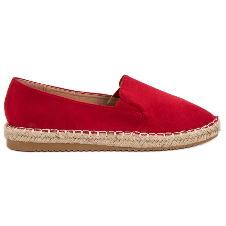 Primavera Espadrilles en daim rouge
