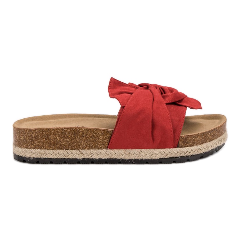 Mannika Pantoufles Sur La Plateforme rouge Mannika Pantoufles Sur La Plateforme rouge