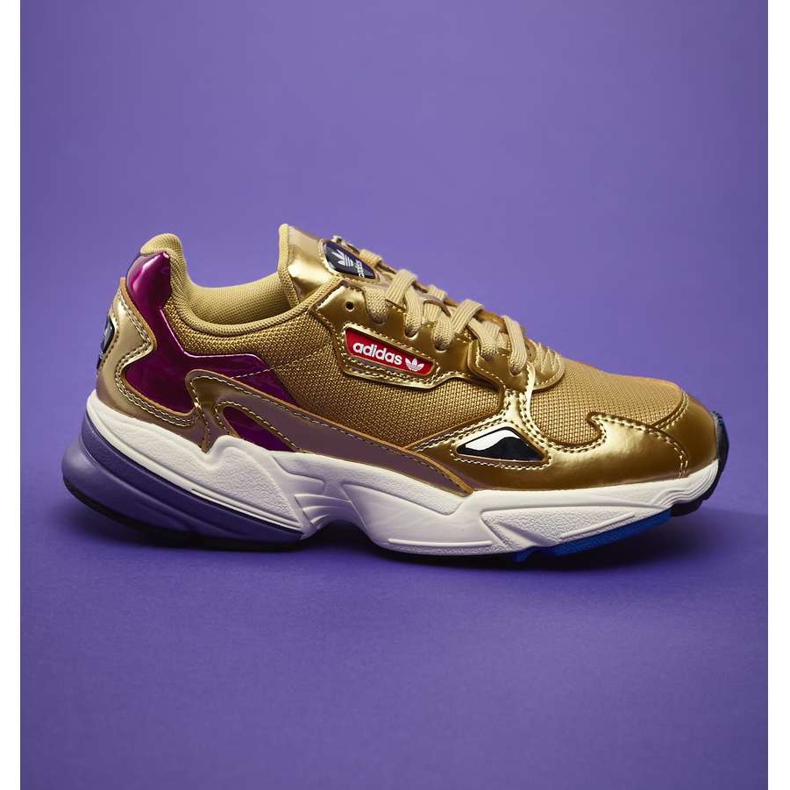 Adidas Falcon W 247 Or Métallisé Or Métallisé Blanc cassé multicolore jaune