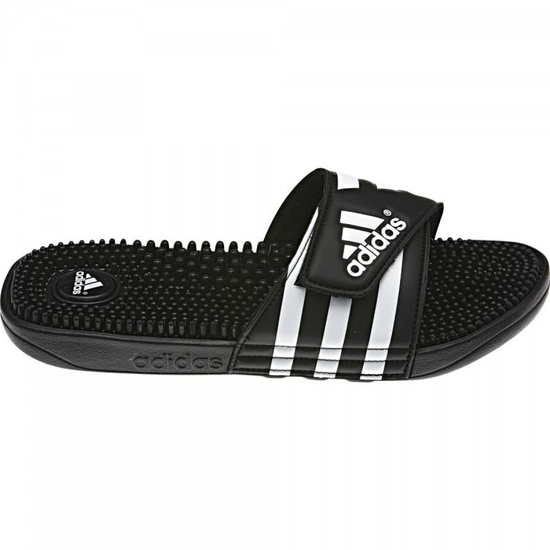 Chaussons Adidas Adissage M 078260 blanche le noir