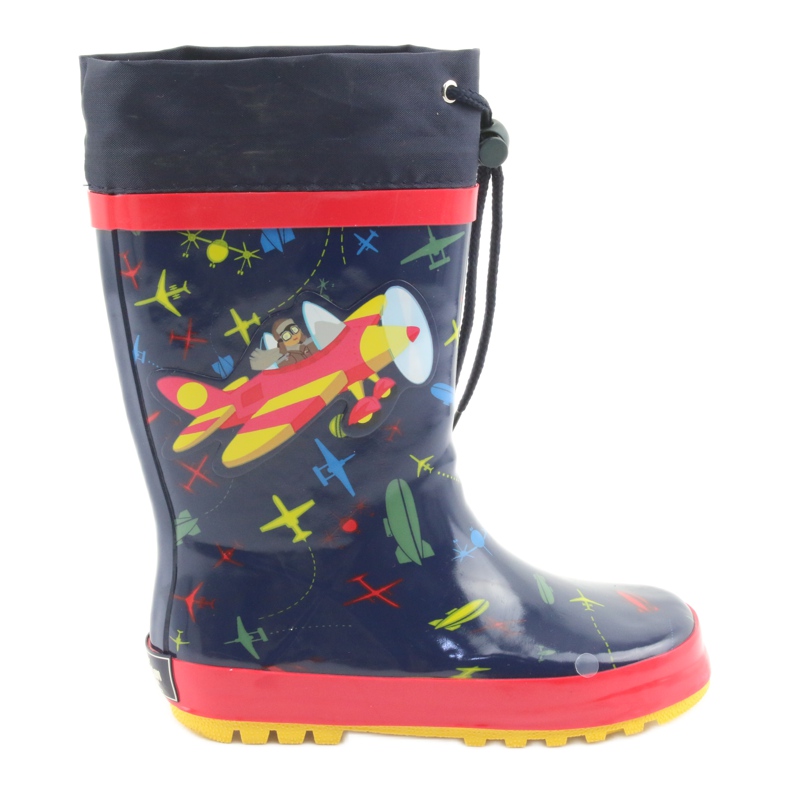 American Club Bottes de pluie pour enfants American SamoLot rouge bleu marin