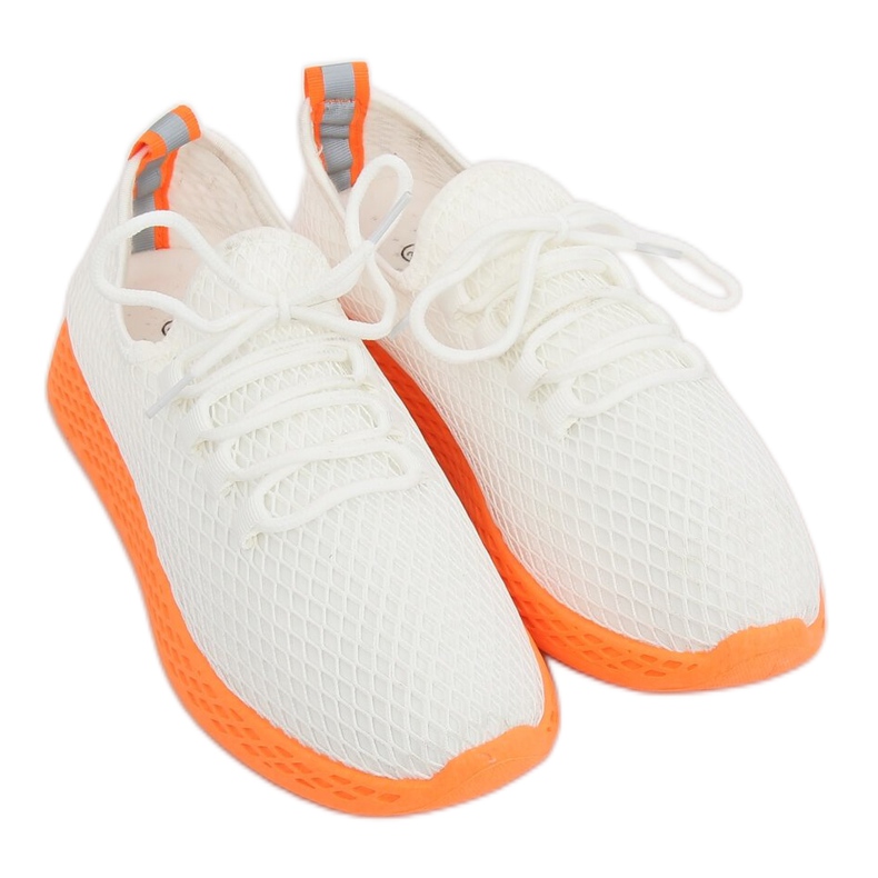 Chaussures de sport orange et blanches NB283 Fluorescence Orange