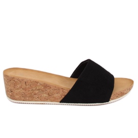 Noir G233 Chaussons compensés noirs