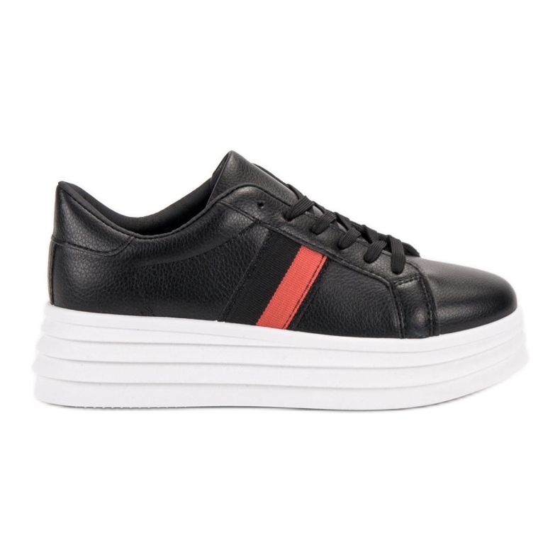 SHELOVET Chaussures de sport noires le noir