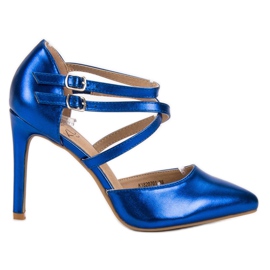Kylie Goujons de mode brillants bleu