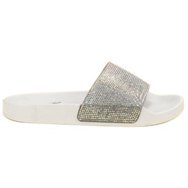 Bella Star Chaussons Avec Oxyde De Zirconium blanc