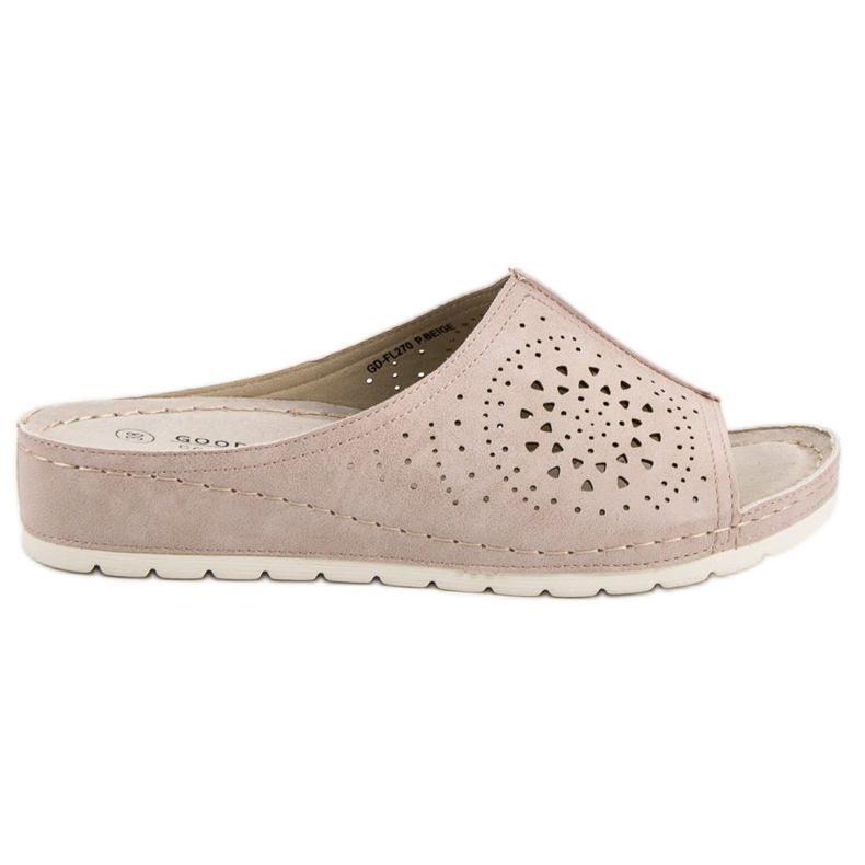 Goodin Chaussons Ajourés brun Goodin Chaussons Ajourés brun