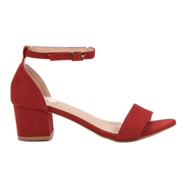 SHELOVET Sandales rouges classiques