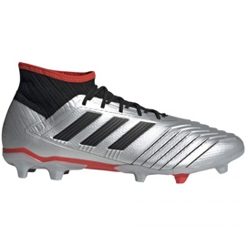 Chaussures de foot Adidas Predator 19.2 Fg M F35601 noir argent argent