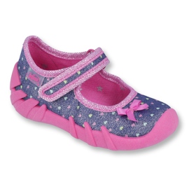 Chaussures pour enfants Befado 109P194 bleu marine rose multicolore