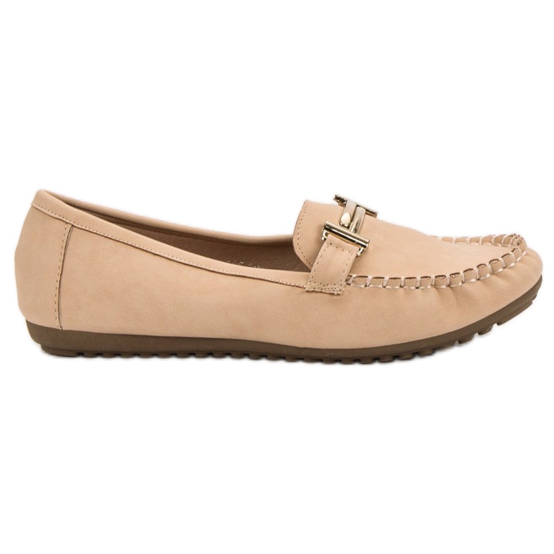 Top Shoes Mocassins femme beiges