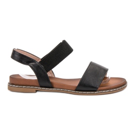 Mannika Sandales noires le noir Mannika Sandales noires le noir