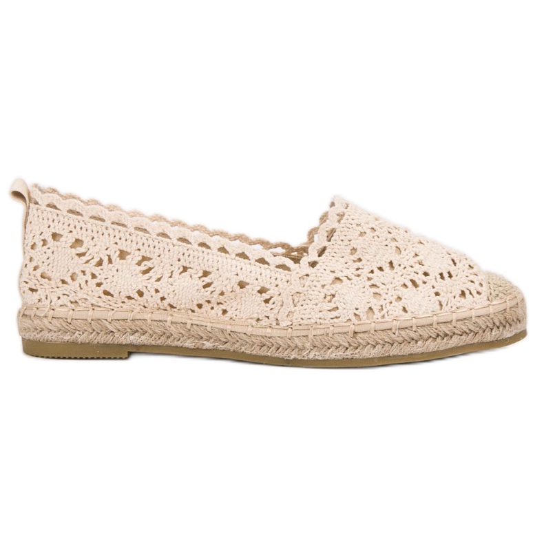 Seastar Espadrilles en dentelle brun