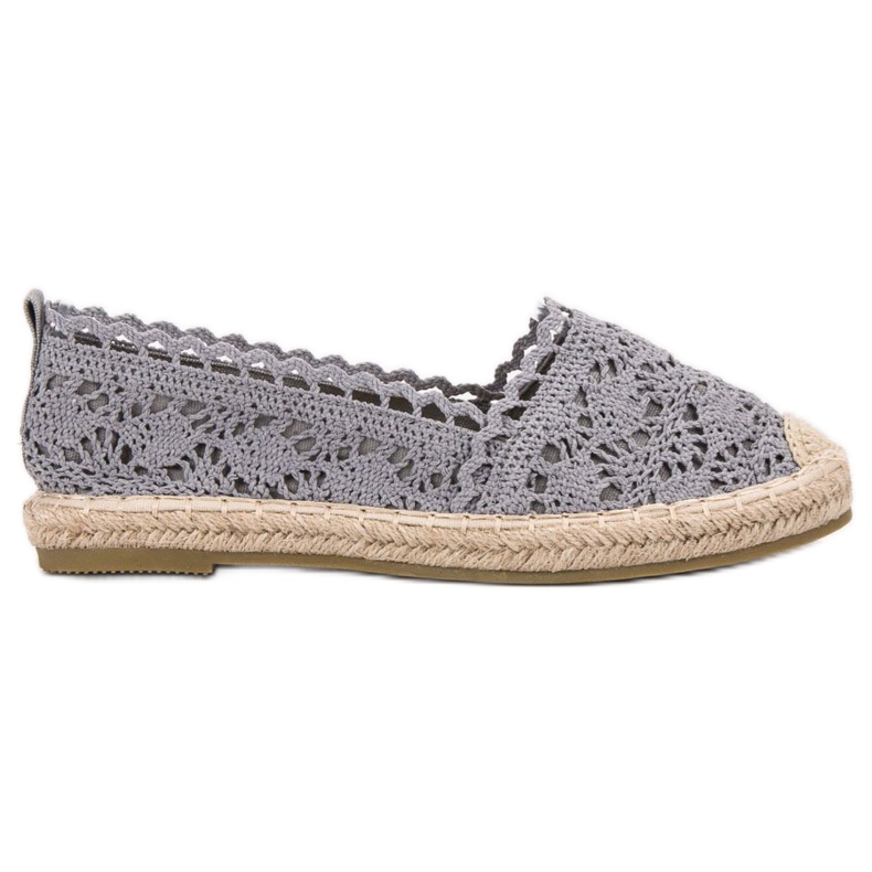 Seastar Espadrilles en dentelle gris Seastar Espadrilles en dentelle gris