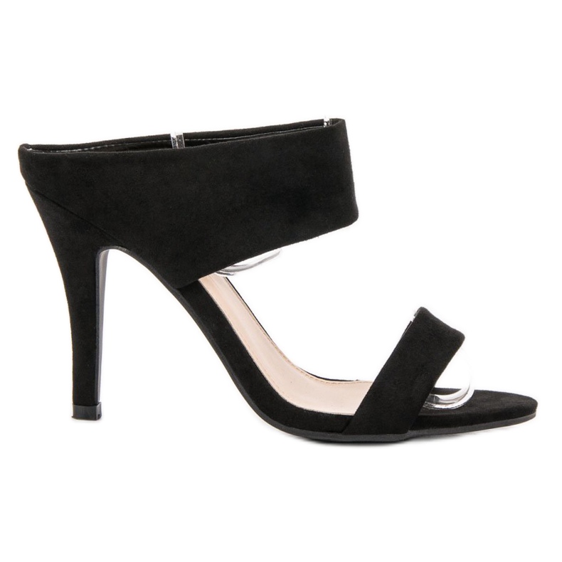 Lucky Shoes Talons hauts sexy à enfiler le noir