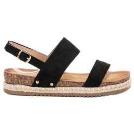 Bestelle Sandales À Paillettes noir