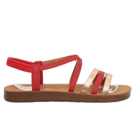Sandales femme rouges 2220 Rouge