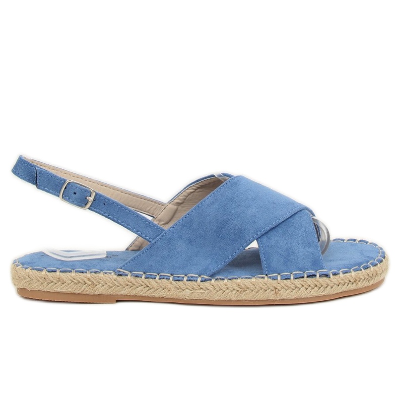 Sandales espadrilles bleues YJ-2M12 Bleu