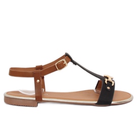 Sandales femme noires 127-97 Noir brun