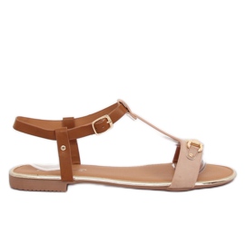 Sandales femme roses 127-97 Rose brun