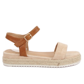 Sandales espadrilles beiges Y-8224 Beige Sandales espadrilles beiges Y-8224 Beige