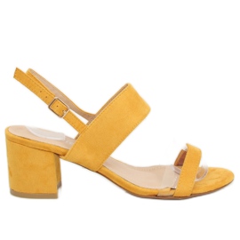 Sandales à talons jaunes 660-1 / SA-2 Jaune