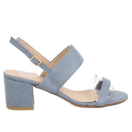 Sandales à talons bleues 660-1 / SA-2 Bleu