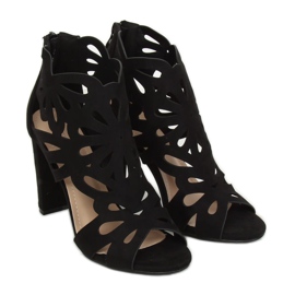 Bottines ajourées noires AT-0657-L Noir