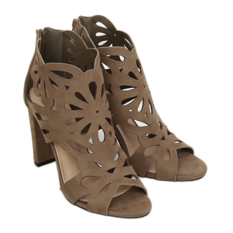 Bottes ajourées vertes AT-0657-L Vert multicolore