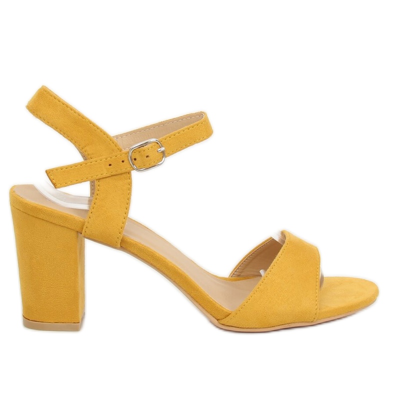 Jaune FH-3M25 Sandales jaunes sur le poteau