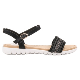 Yes Mile Sandales à fermeture boucle le noir Yes Mile Sandales à fermeture boucle le noir