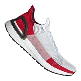 Chaussures de course adidas UltraBoost 19 M EF1341 blanche rouge
