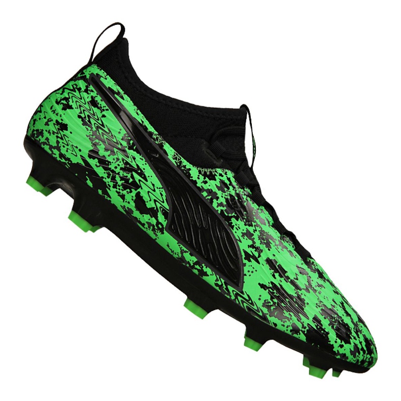 Chaussures de foot Puma One 19.3 Syn FG / AG M 105487-02 multicolore vert Chaussures de foot Puma One 19.3 Syn FG / AG M 105487-02 multicolore vert