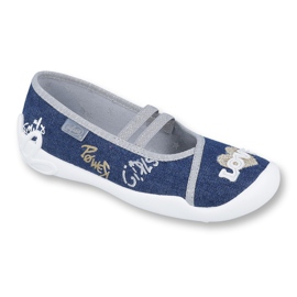 Chaussures pour enfants Befado 116Y258 bleu gris jaune