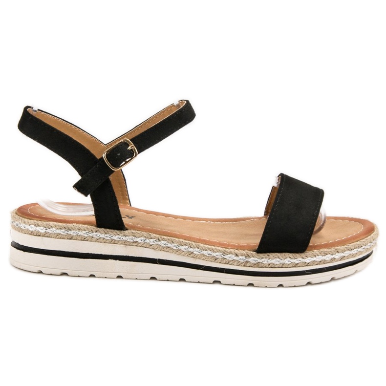 EXQUILY Sandales noires le noir